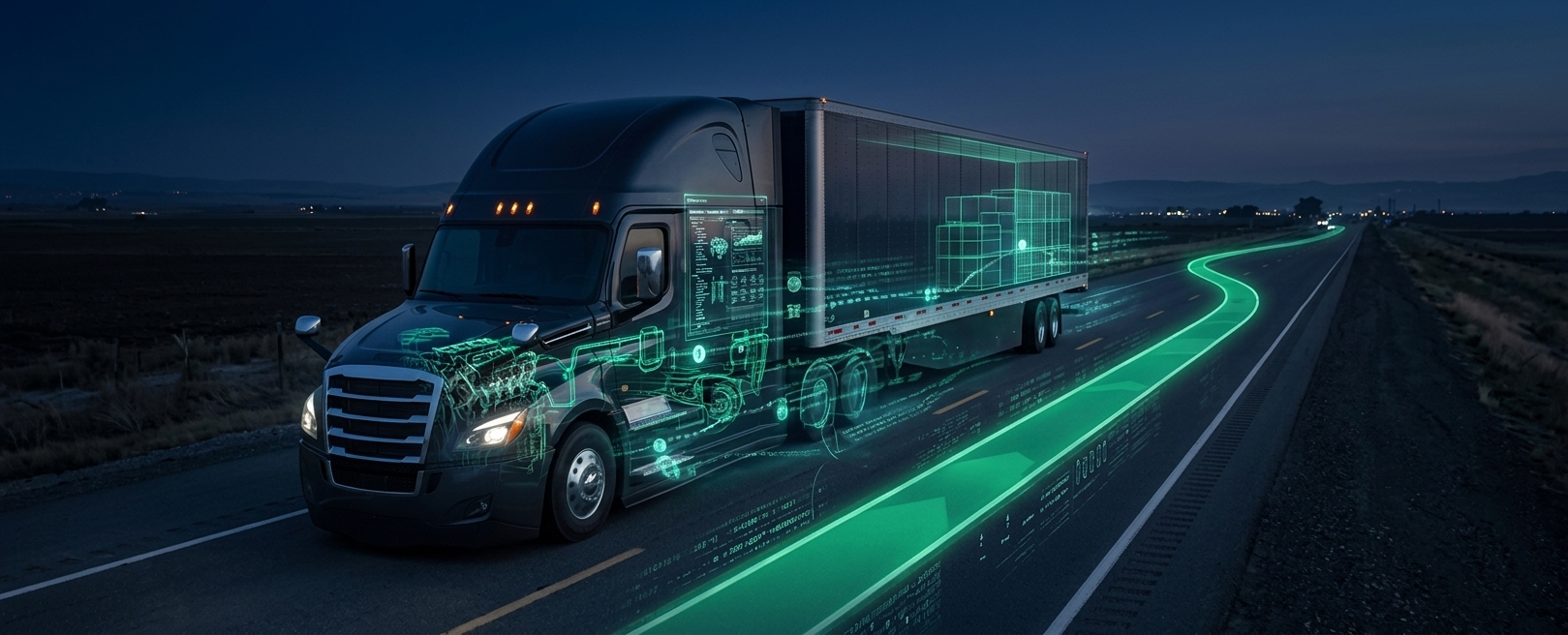 Alliance Logistix carrier fleet on the road